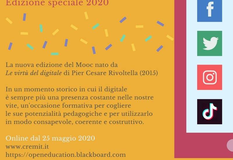 Cremit: Virtualmente, un nuovo MOOC per riflettere sull’etica dei media