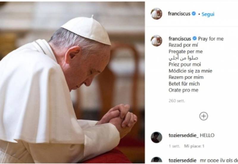 Cinque anni di @franciscus, l’account instagram del Papa
