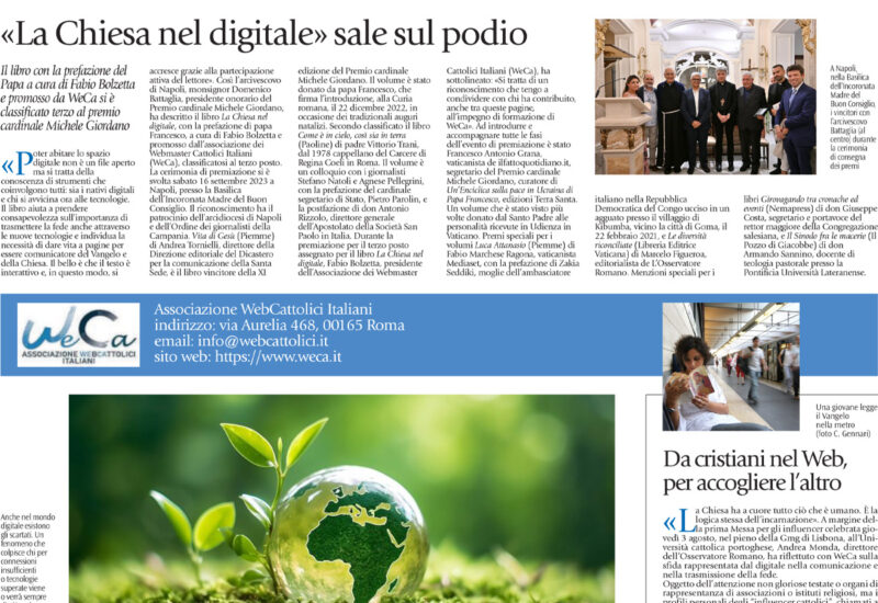 Avvenire domenica 24 settembre 2023 – copertina