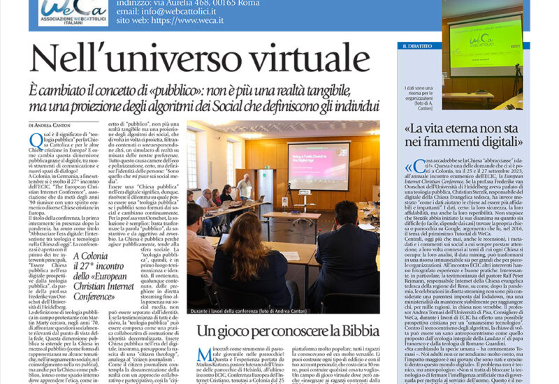 Avvenire domenica 29 ottobre 2023