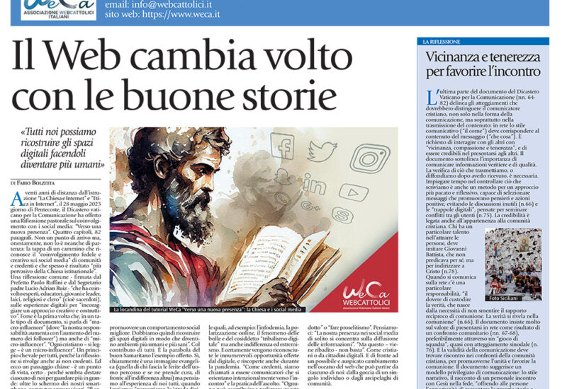 Avvenire domenica 26 novembre 2023