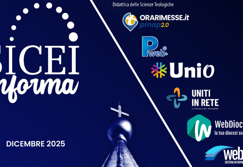 Nuova pubblicazione del SICEI Informa. Le proposte di servizi digitali della CEI alle diocesi