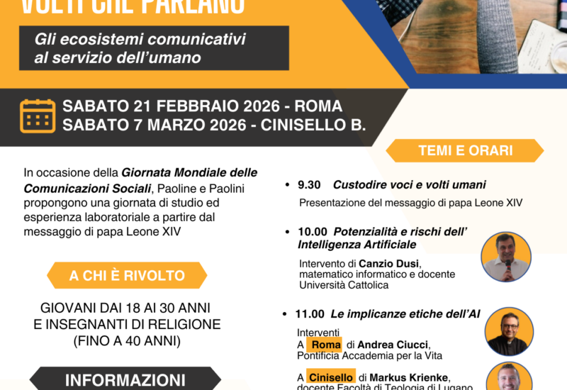 Laboratorio intelligenza articifiale 2026 – Roma-Cinisello