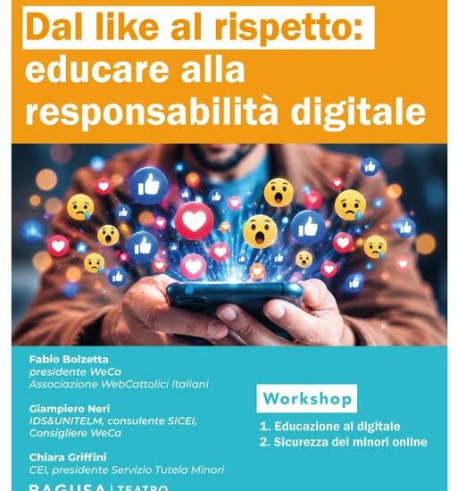 «Dal like al rispetto»: a Ragusa un convegno diocesano sull’educazione digitale